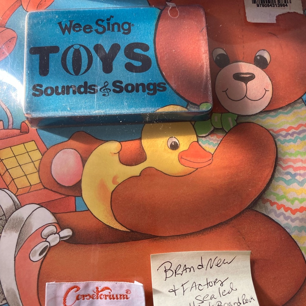 Toys Sounds & Songs - Cassette & board book new -Sealed